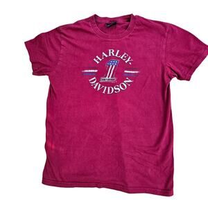 Harley Davidson Savanah Georgia Red‎ T -Shirt  40" Chest